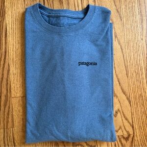 Patagonia Blue Crewneck Long Sleeve Shirt Mens Size Large Regular Fit